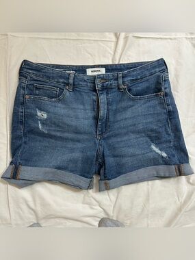 Sonoma Size 10 Blue Rolled Hem Distressed Denim Shorts